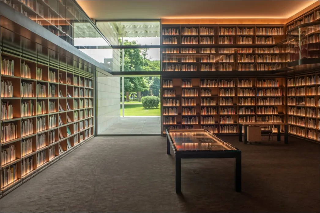 Detail Bibliothek Innenraum Hohe Regale Architektur Number 17