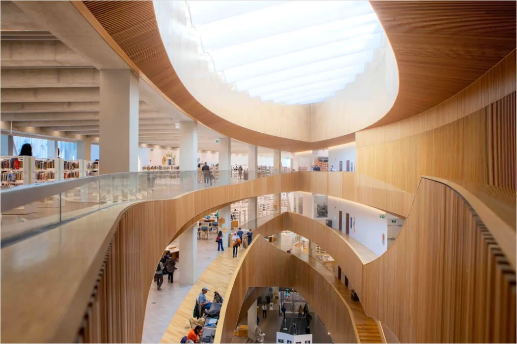 Detail Bibliothek Innenraum Hohe Regale Architektur Number 3