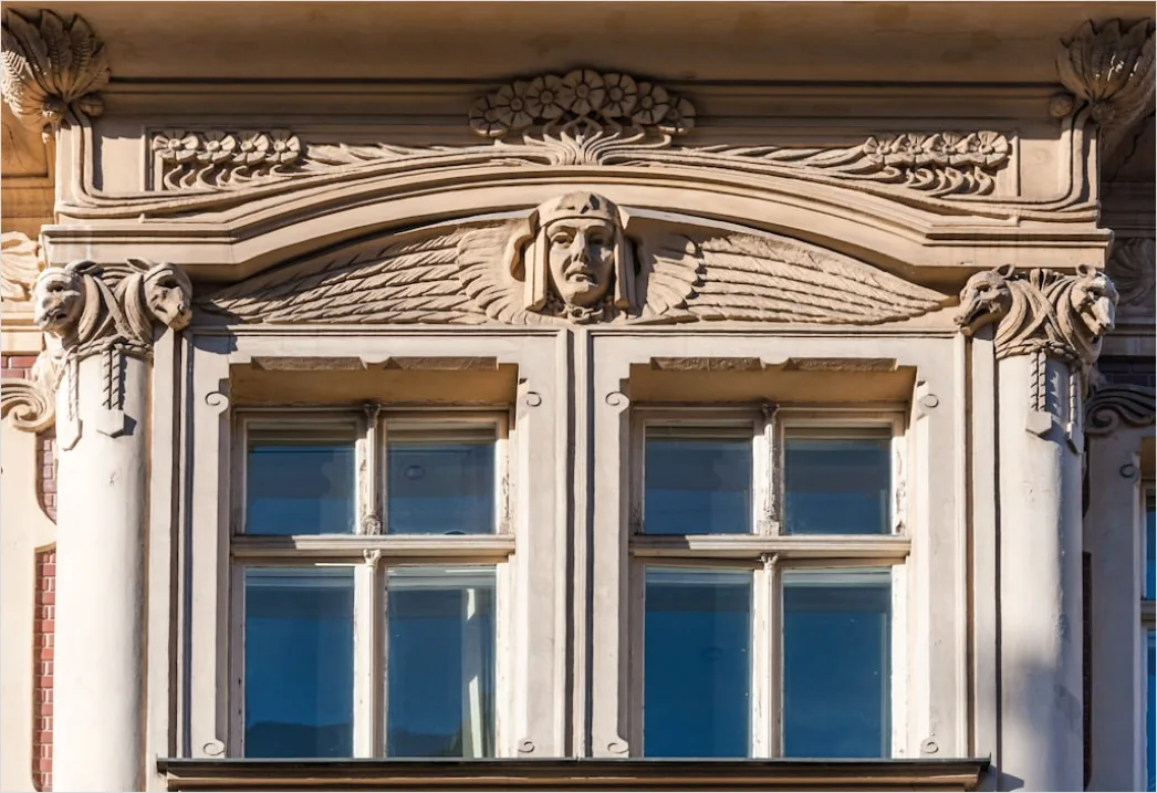 Detail Fassade Mit Ornamenten Historische Detailaufnahme Number 2