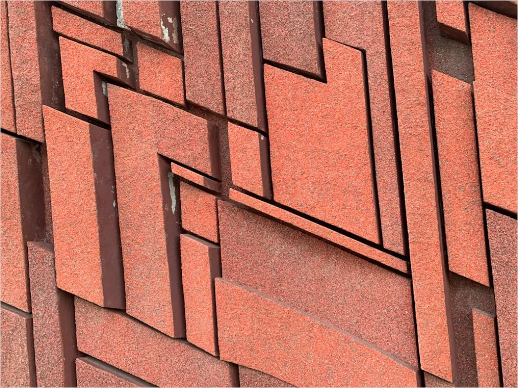 Detail Fassade Ziegelmauer Muster Nahaufnahme Number 2