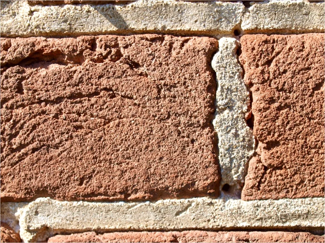 Detail Fassade Ziegelmauer Muster Nahaufnahme Number 17
