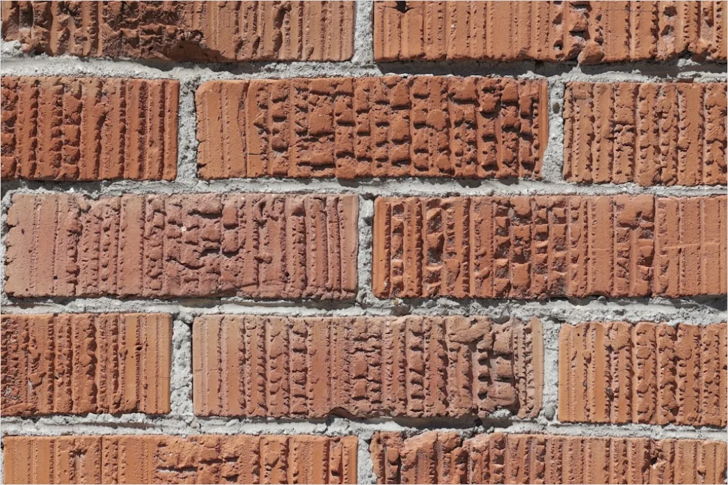 Detail Fassade Ziegelmauer Muster Nahaufnahme Number 4