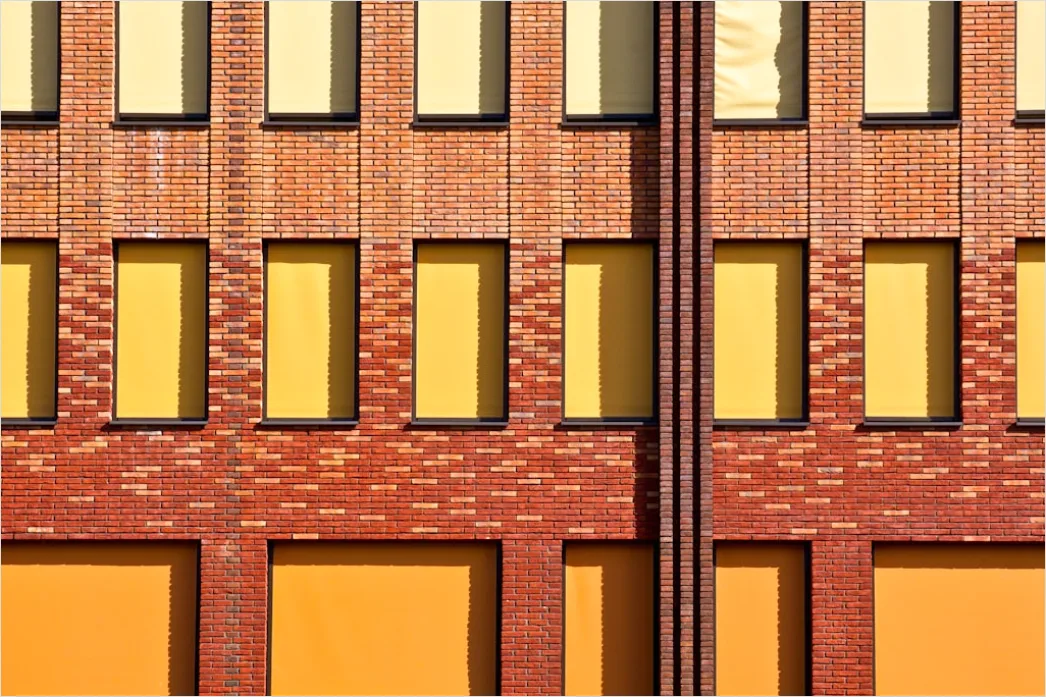 Detail Fassade Ziegelmauer Muster Nahaufnahme Number 6