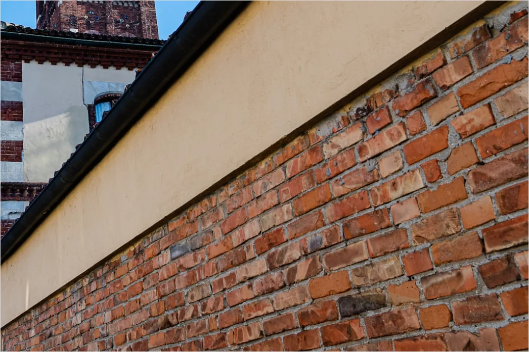 Detail Fassade Ziegelmauer Muster Nahaufnahme Number 8