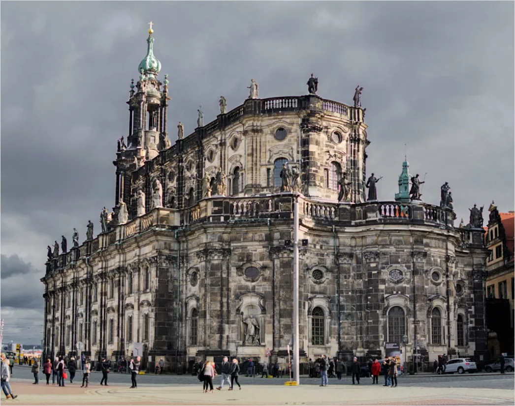 Detail Frauenkirche Dresden Kuppel Altstadt Number 6