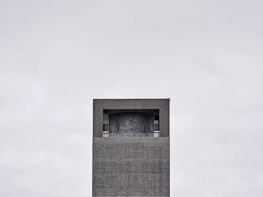 Detail Glockenturm Architektur Minimalistisch Himmel Number 8