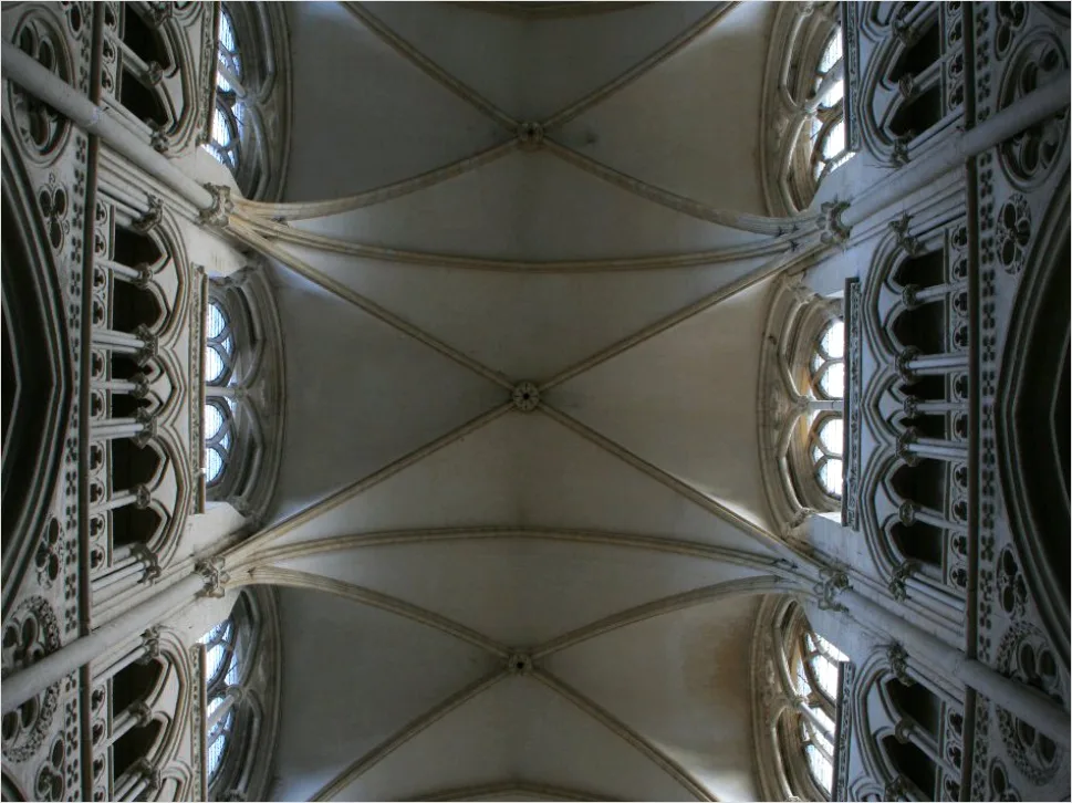 Detail Gotische Kathedrale Innenraum Gewölbe Detail Number 10
