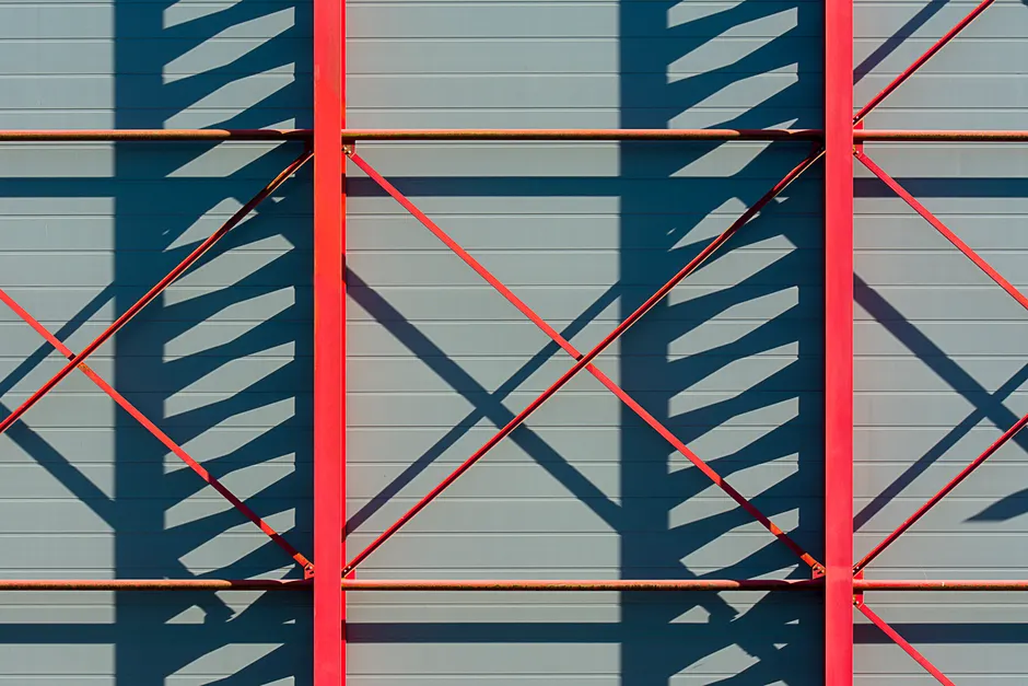 Detail Industriehalle Architektur Mit Stahlträgern Number 14