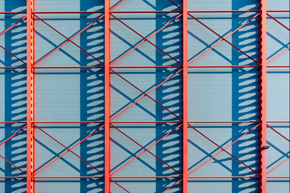 Detail Industriehalle Architektur Mit Stahlträgern Number 17