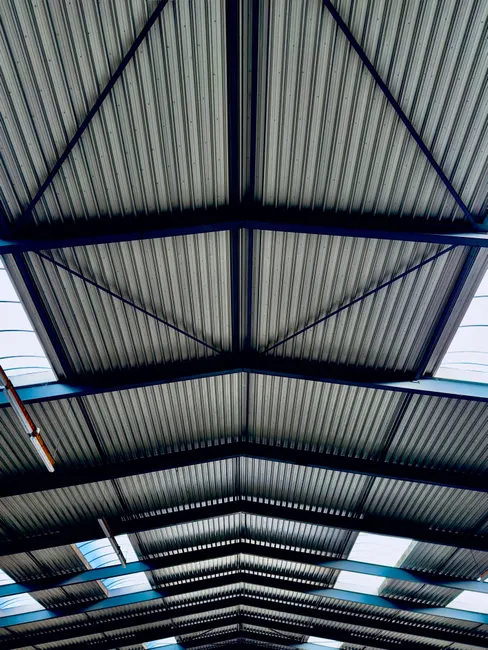 Detail Industriehalle Architektur Mit Stahlträgern Number 9