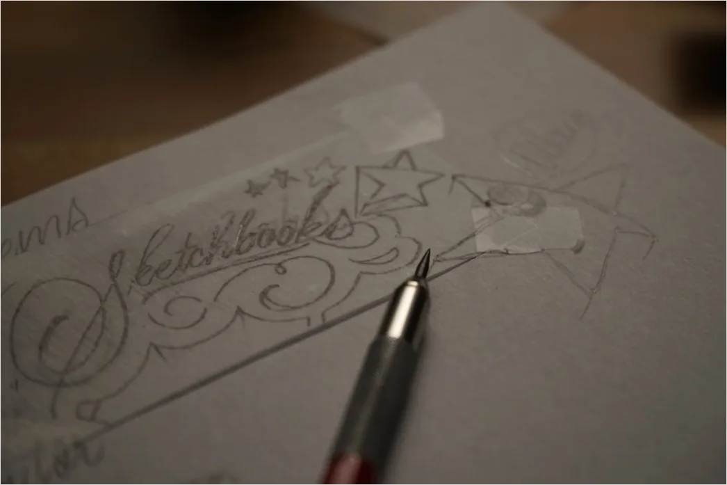 Detail Kalligraphie Feder Und Tinte Nahaufnahme Number 6