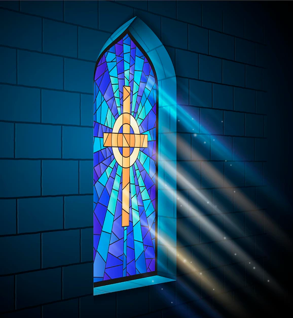Detail Kirche Innenraum Lichtstrahlen Durch Fenster Number 9