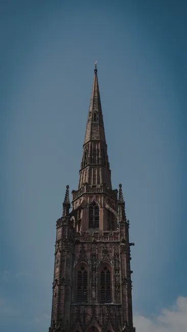 Detail Kirche Turm Spitze Gegen Blauen Himmel Number 18