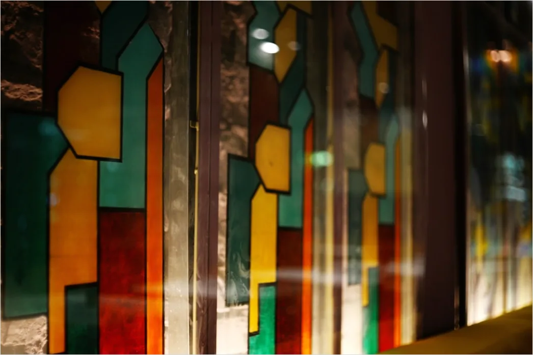 Detail Kirchenfenster Buntglas Detail Nahaufnahme Number 2