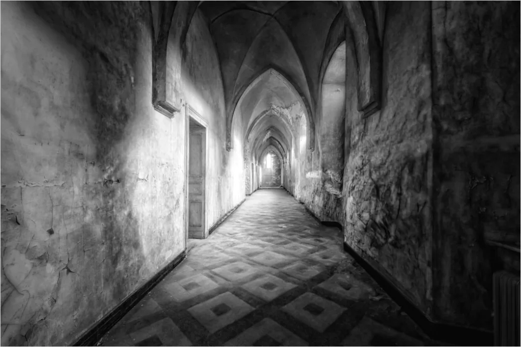 Detail Kloster Gang Arkaden Symmetrische Perspektive Number 3