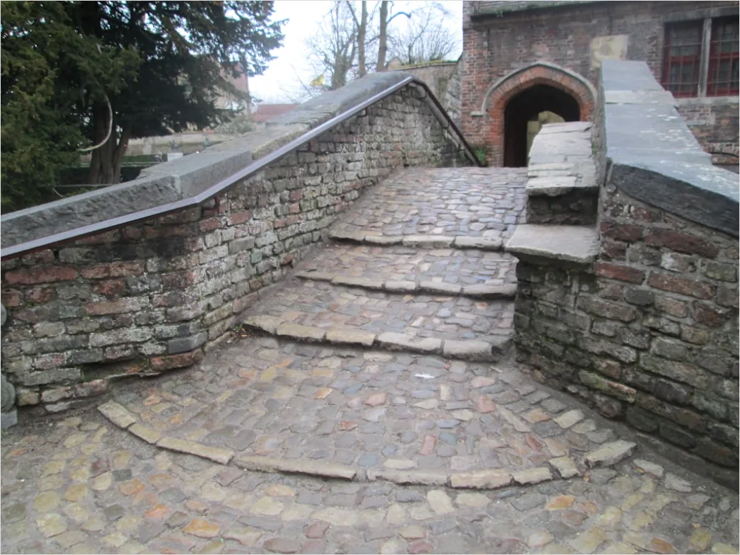 Detail Mittelalterliche Altstadt Gasse Kopfsteinpflaster Number 6