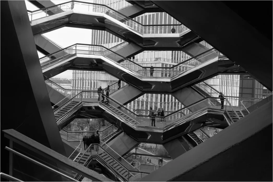Detail Modernes Treppenhaus Architektur Symmetrie Number 5