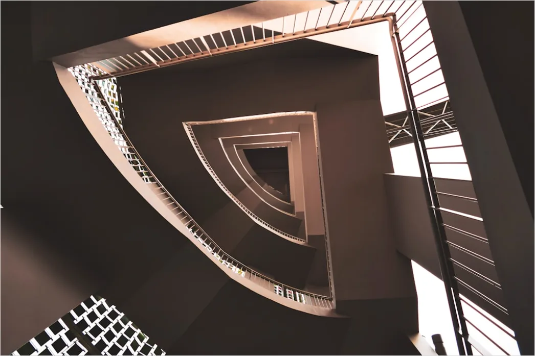 Detail Modernes Treppenhaus Architektur Symmetrie Number 6