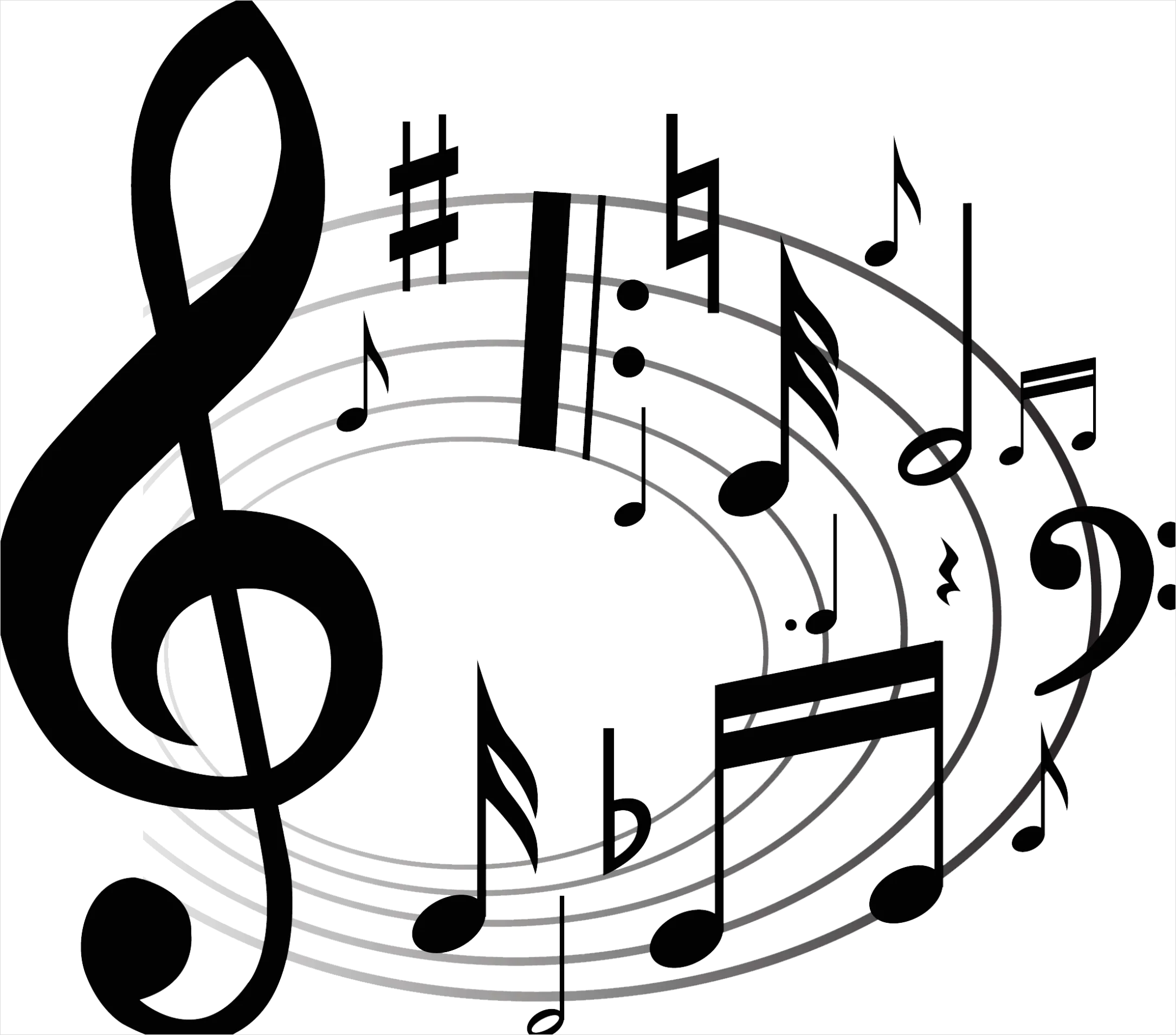 Detail Music Notes Transparent Png Number 2