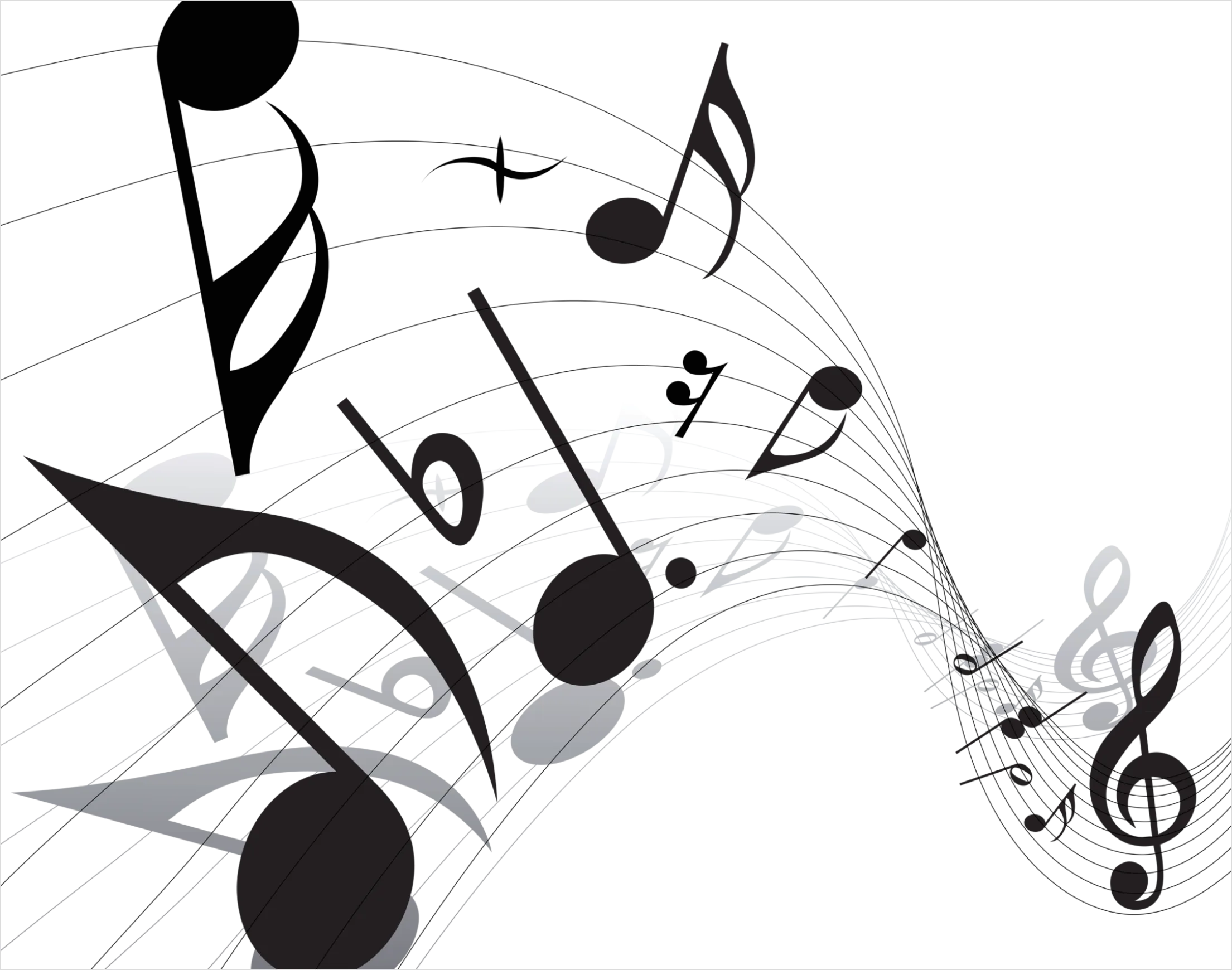 Detail Music Notes Transparent Png Number 5