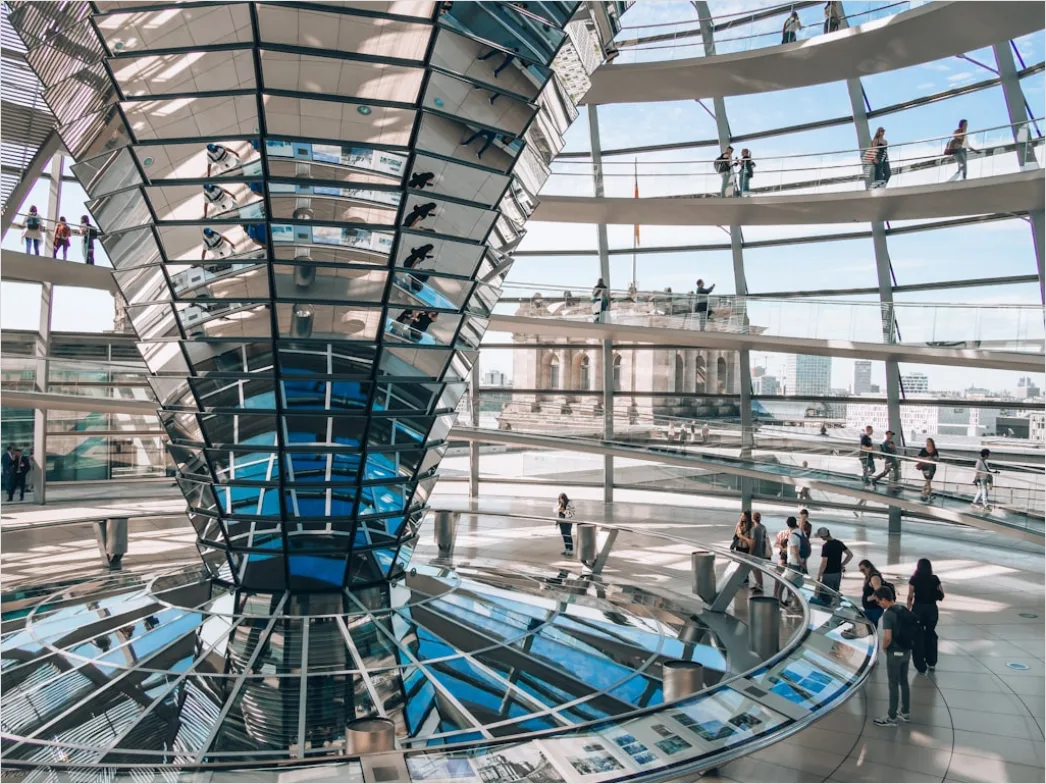 Detail Reichstag Kuppel Innenansicht Berlin Number 2