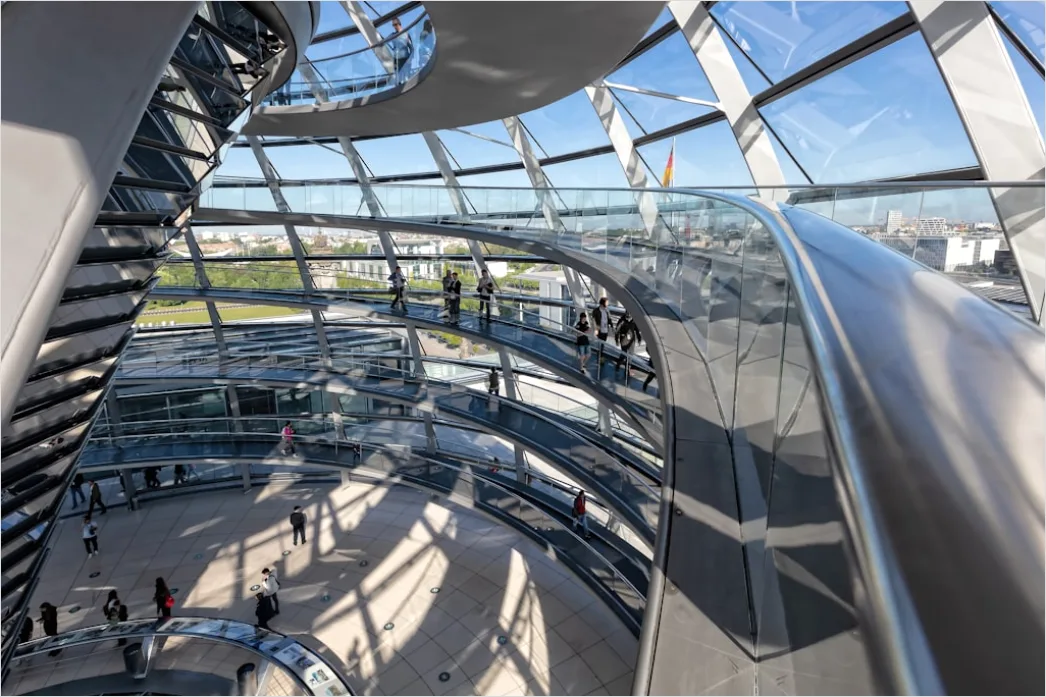 Detail Reichstag Kuppel Innenansicht Berlin Number 4