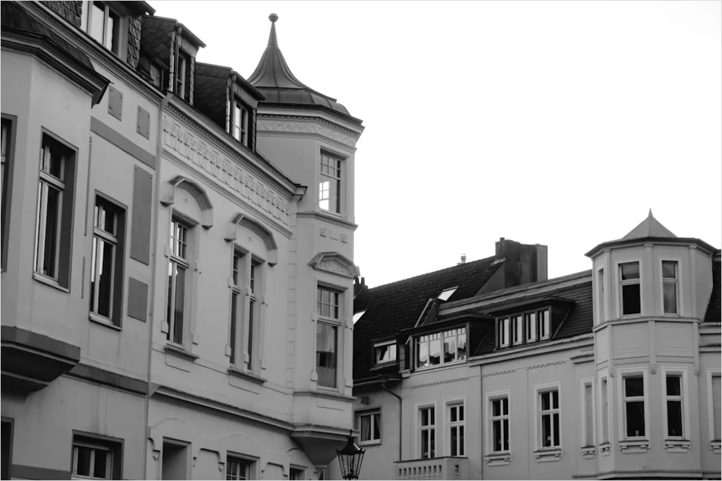 Detail Reihenhaus Fassade In Der Stadt Number 14