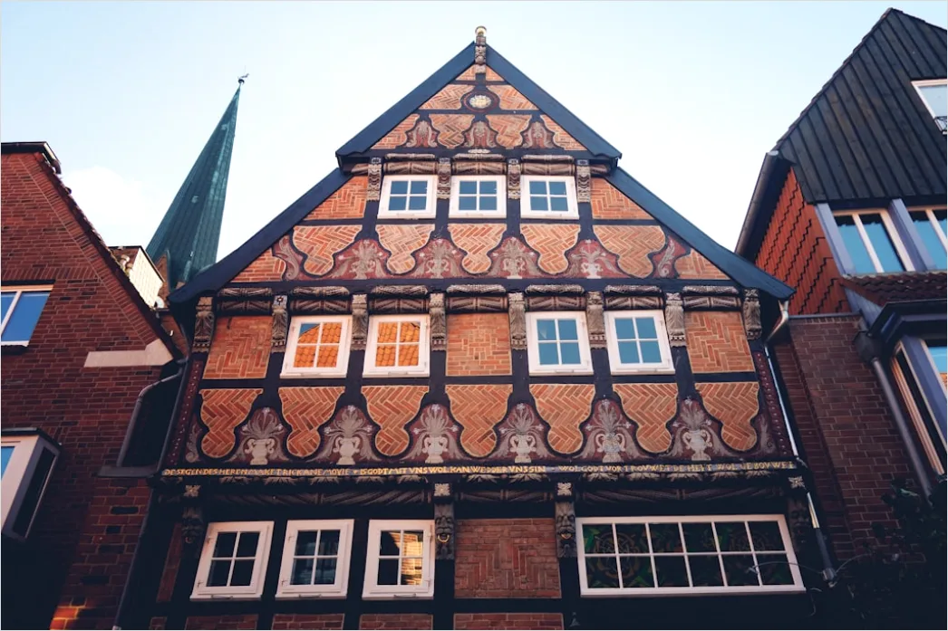 Detail Reihenhaus Fassade In Der Stadt Number 17