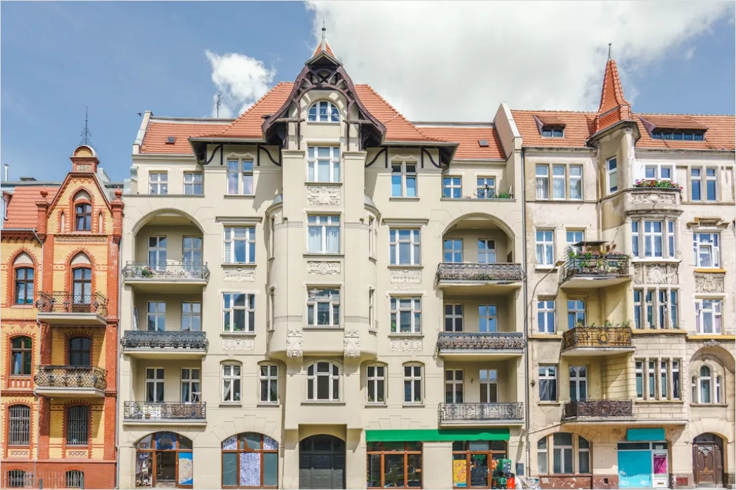 Detail Reihenhaus Fassade In Der Stadt Number 4