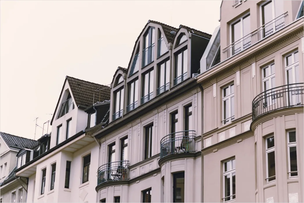 Detail Reihenhaus Fassade In Der Stadt Number 10