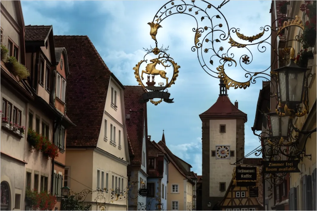 Detail Rothenburg Ob Der Tauber Altstadt Panorama Number 13