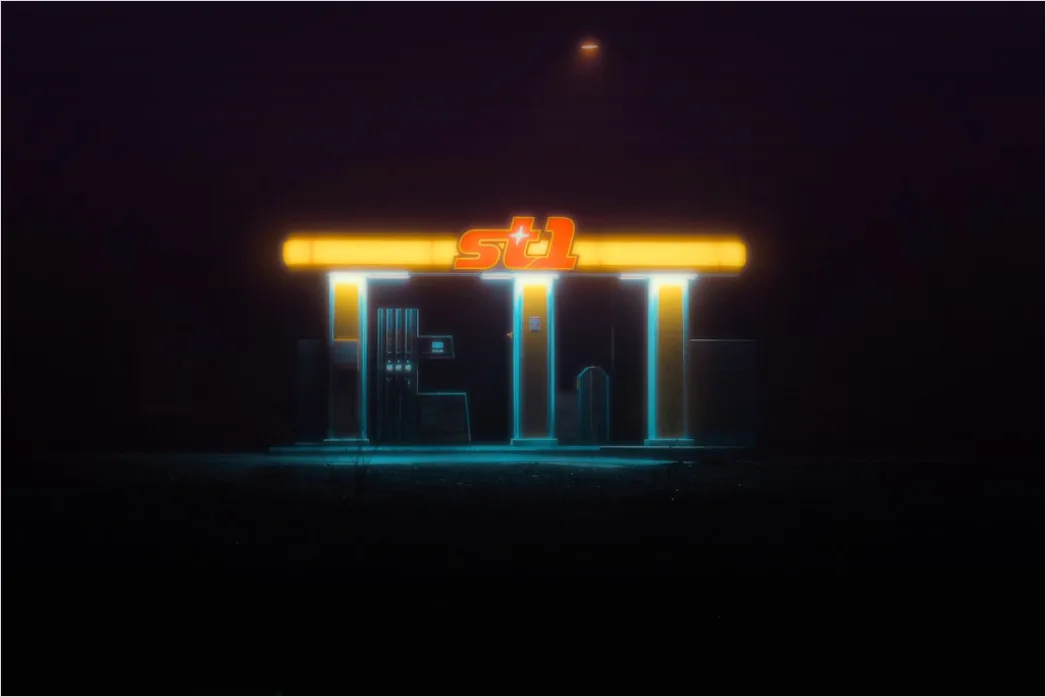 Detail Sci Fi Stadt Illustration Neon Nacht Number 10