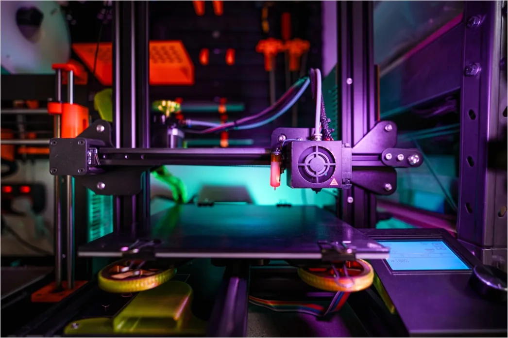 Detail 3d Printer Printing Prototype Close Up Macro Number 11