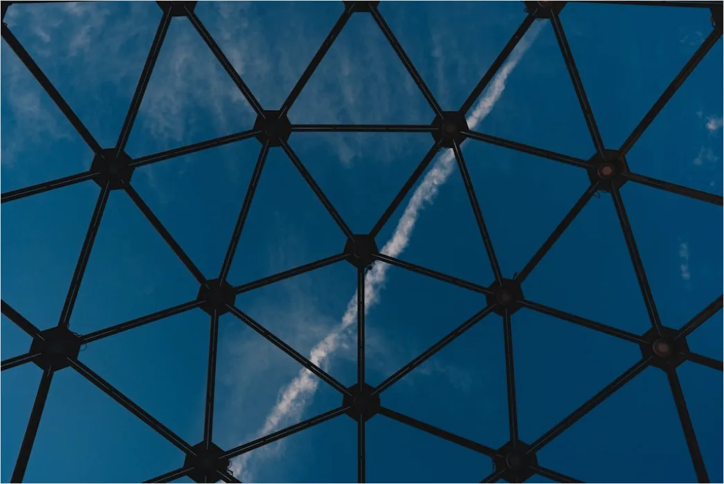 Detail Blockchain Network Concept Illustration Connected Nodes Number 14