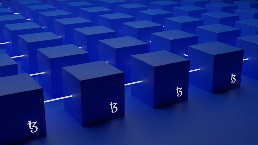 Detail Blockchain Network Concept Illustration Connected Nodes Number 17