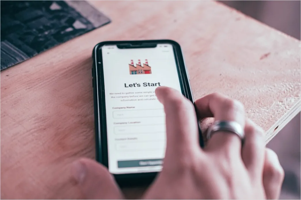 Detail Carbon Footprint Tracking App Concept On Phone Number 10
