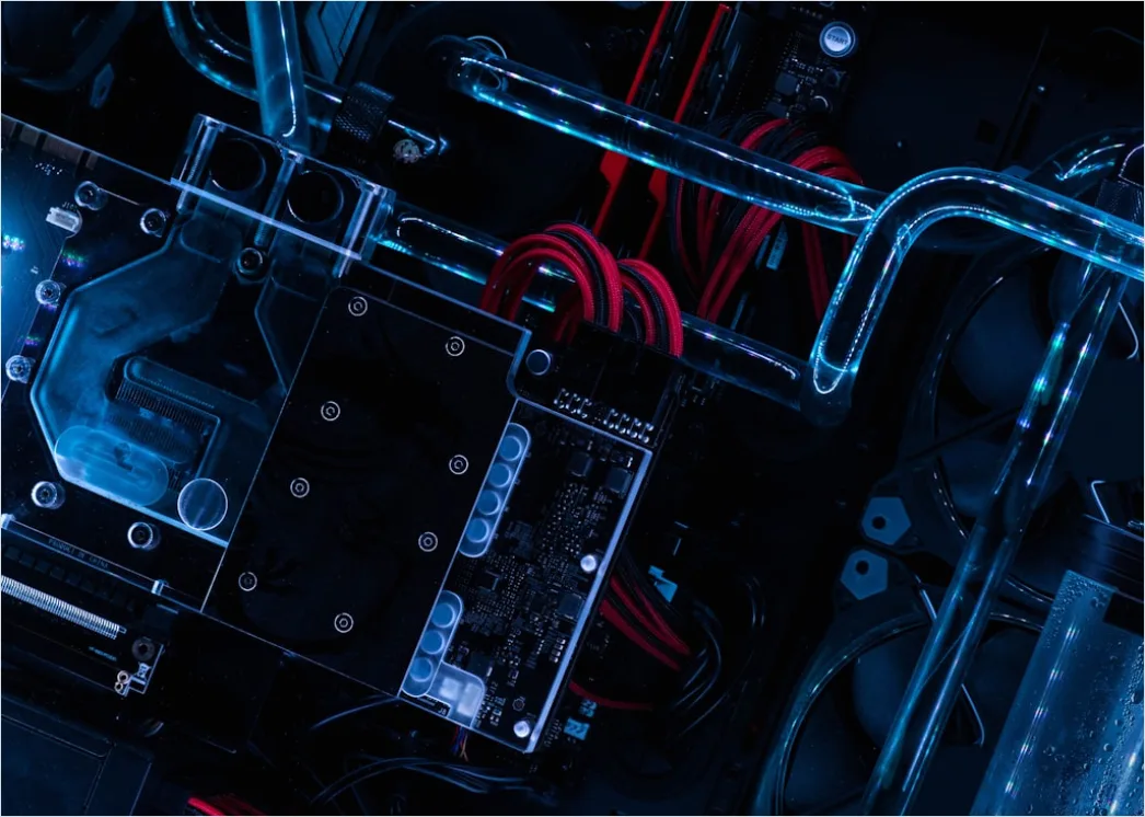 Detail Crypto Mining Rig Hardware Close Up Photo Number 11