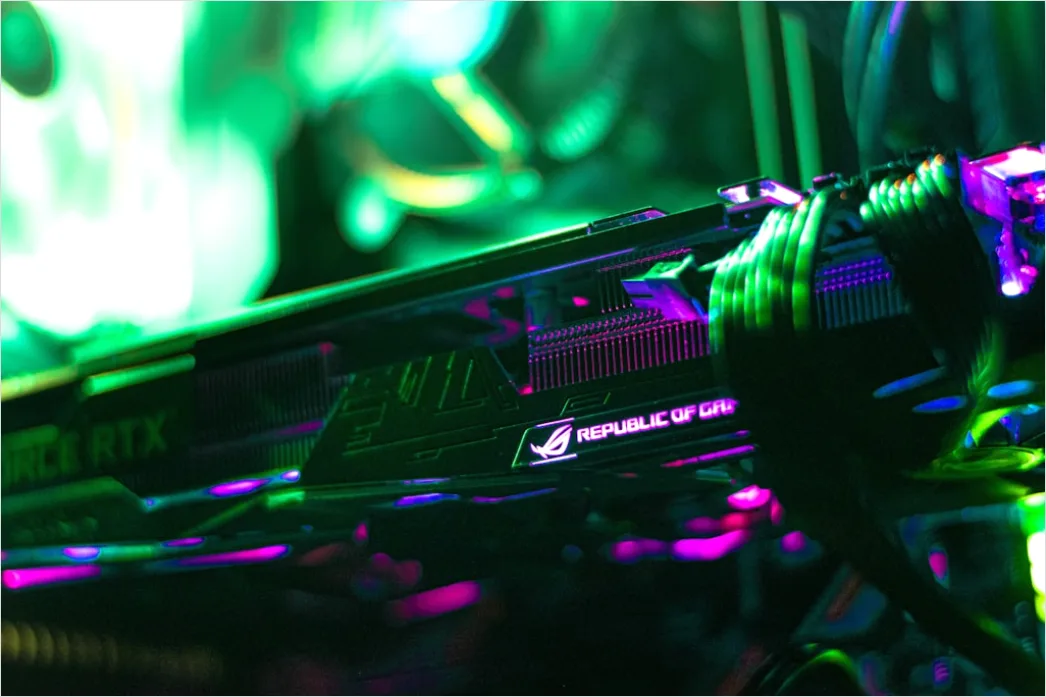 Detail Crypto Mining Rig Hardware Close Up Photo Number 7