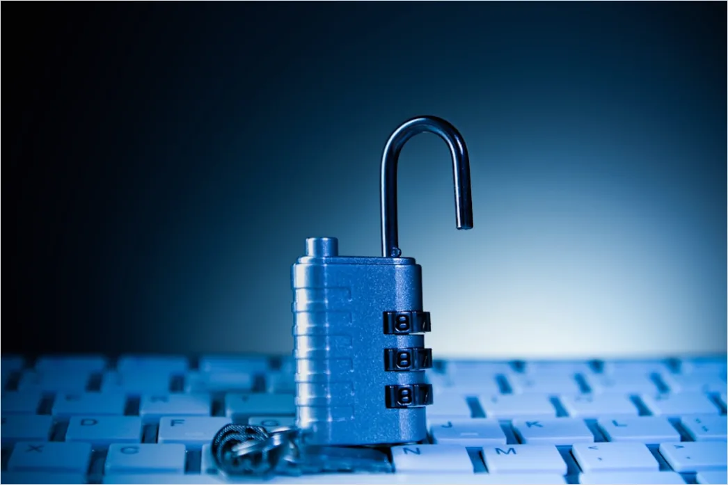 Detail Cybersecurity Concept Background Lock And Code Number 18