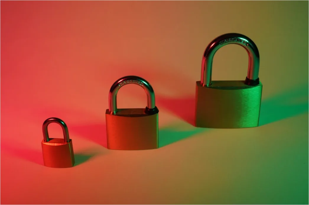 Detail Cybersecurity Concept Background Lock And Code Number 3