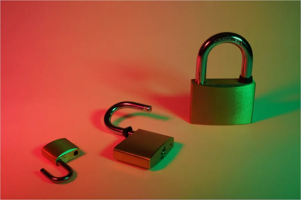 Detail Cybersecurity Concept Background Lock And Code Number 4