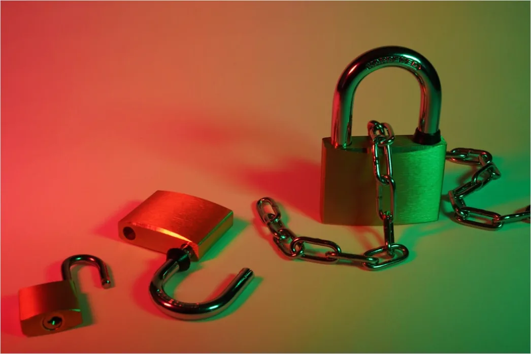 Detail Cybersecurity Concept Background Lock And Code Number 8