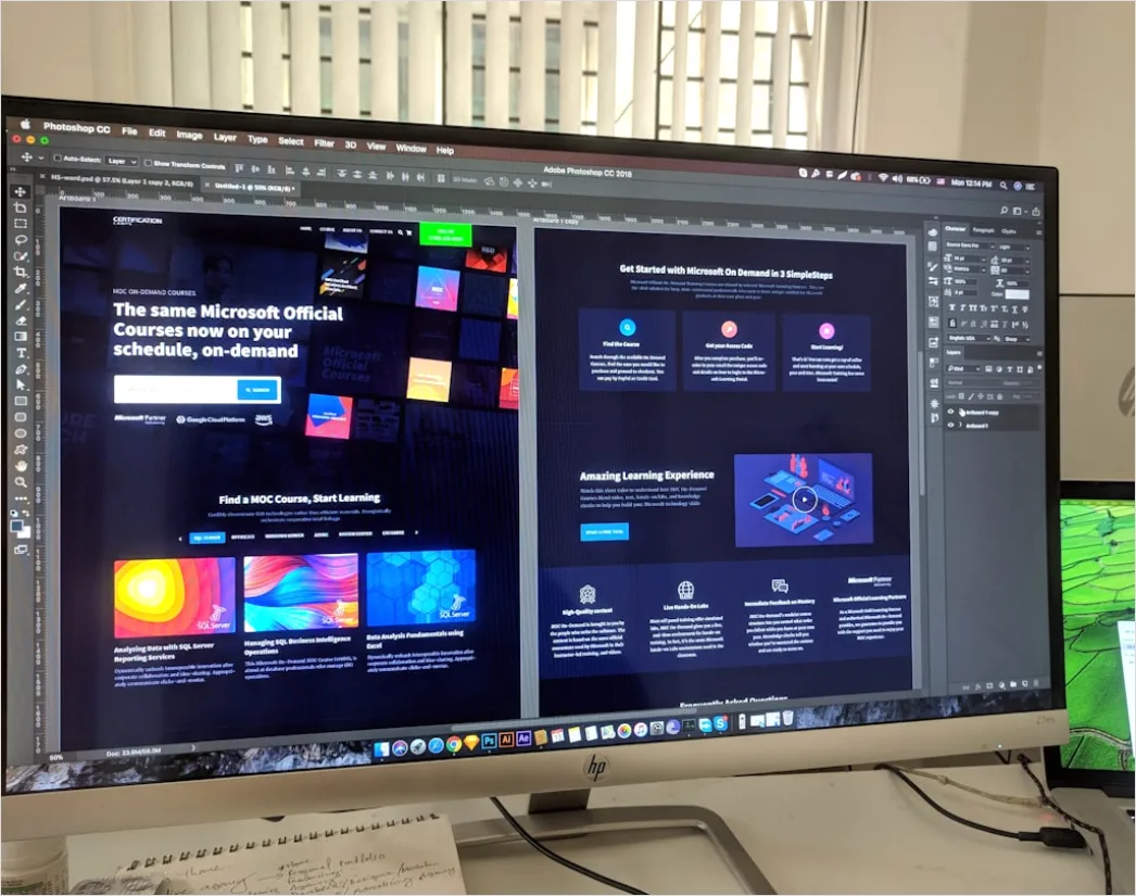 Design System Style Guide Layout On Screen 5a77