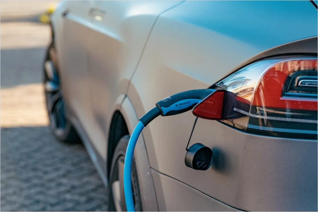 Detail Electric Vehicle Charging Station Close Up Cable Number 5