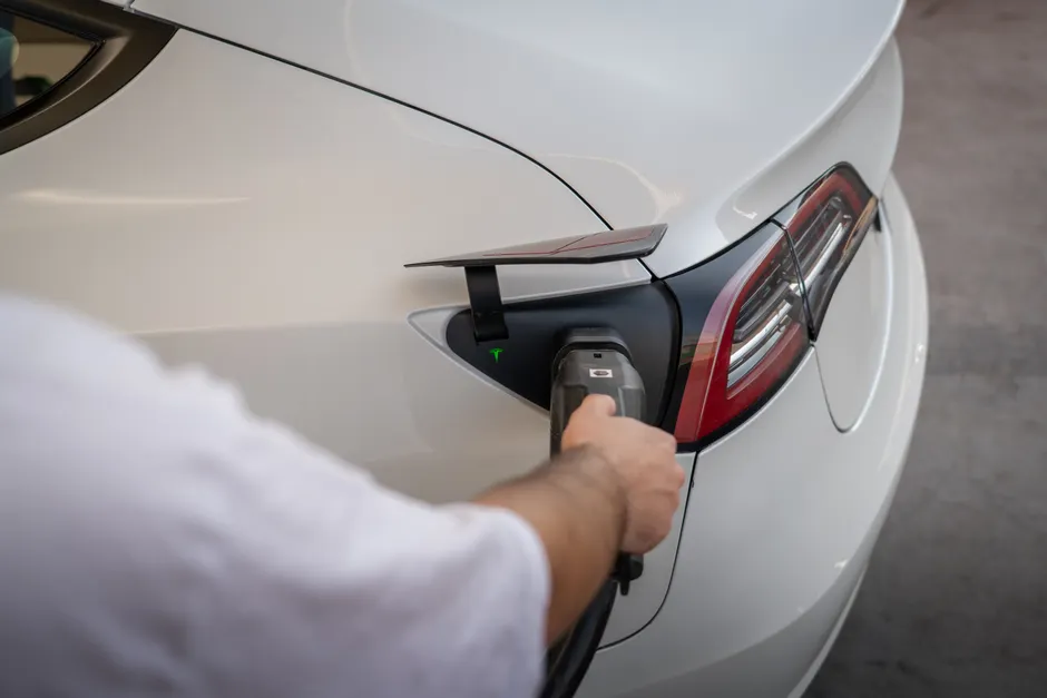 Detail Ev Charging Concept With Glowing Icons Overlay Number 11