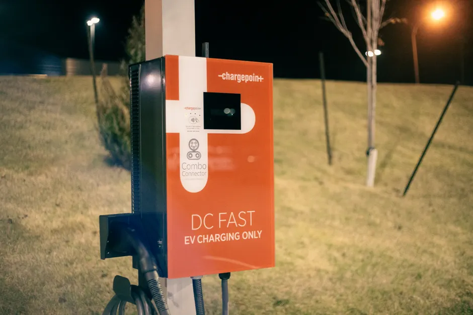 Detail Ev Charging Concept With Glowing Icons Overlay Number 15