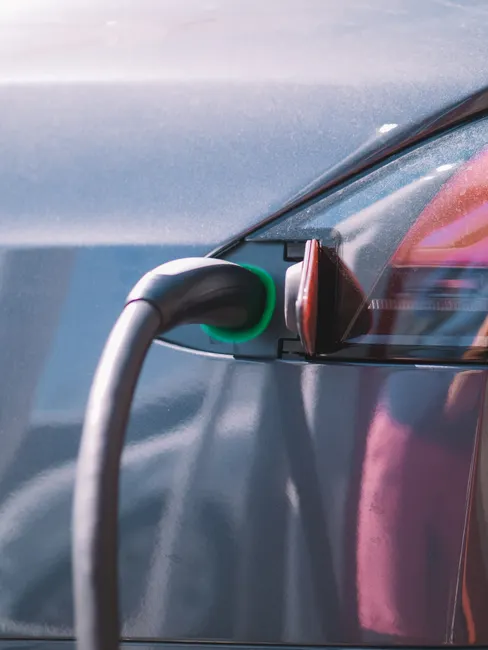 Detail Ev Charging Concept With Glowing Icons Overlay Number 6