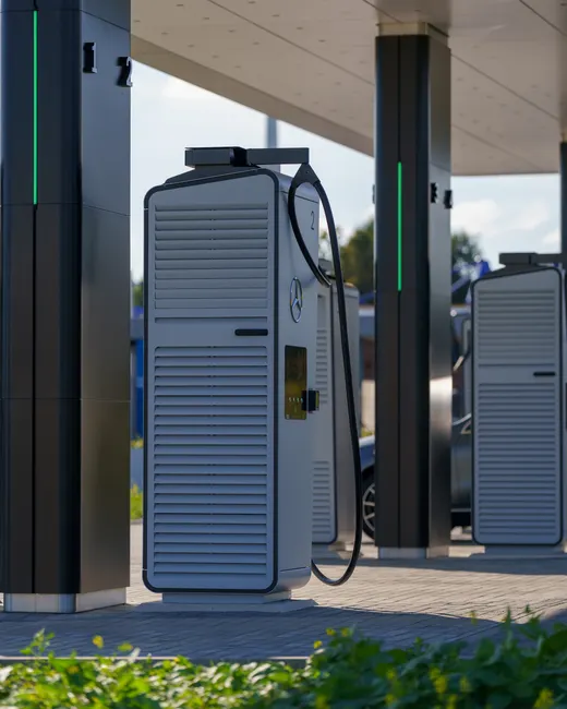 Detail Ev Charging Concept With Glowing Icons Overlay Number 8