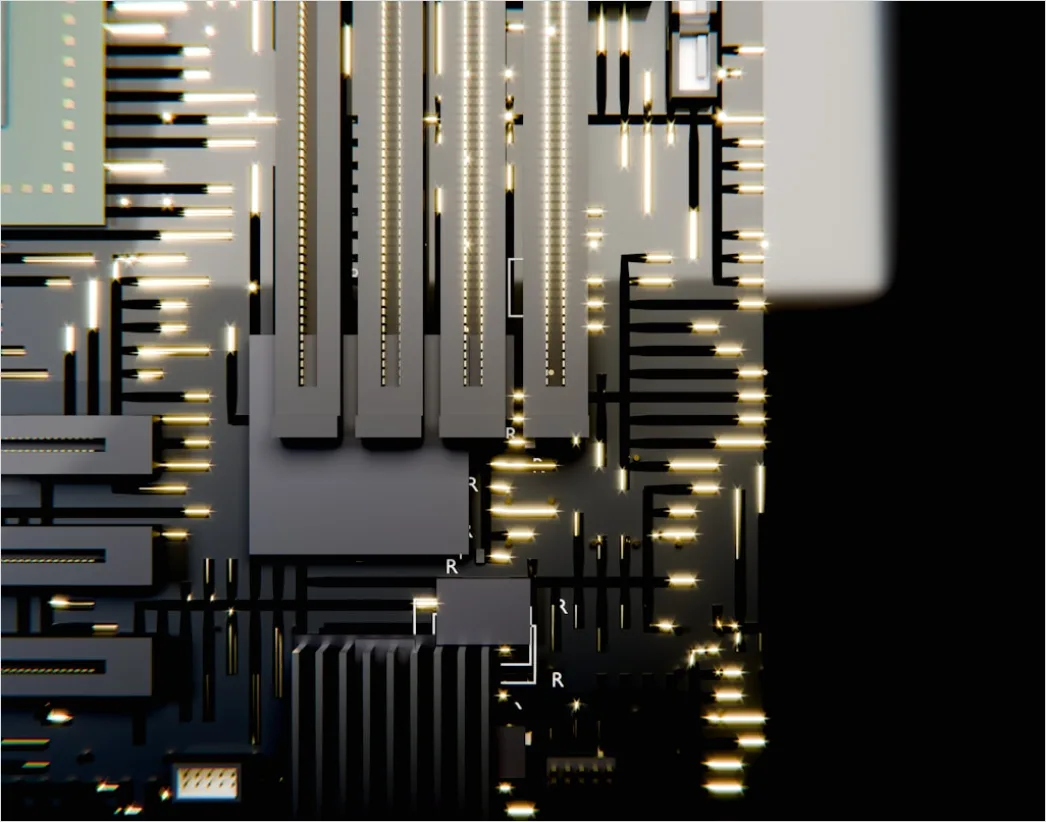 Detail Futuristic Technology Background Abstract Circuit Lines Number 2