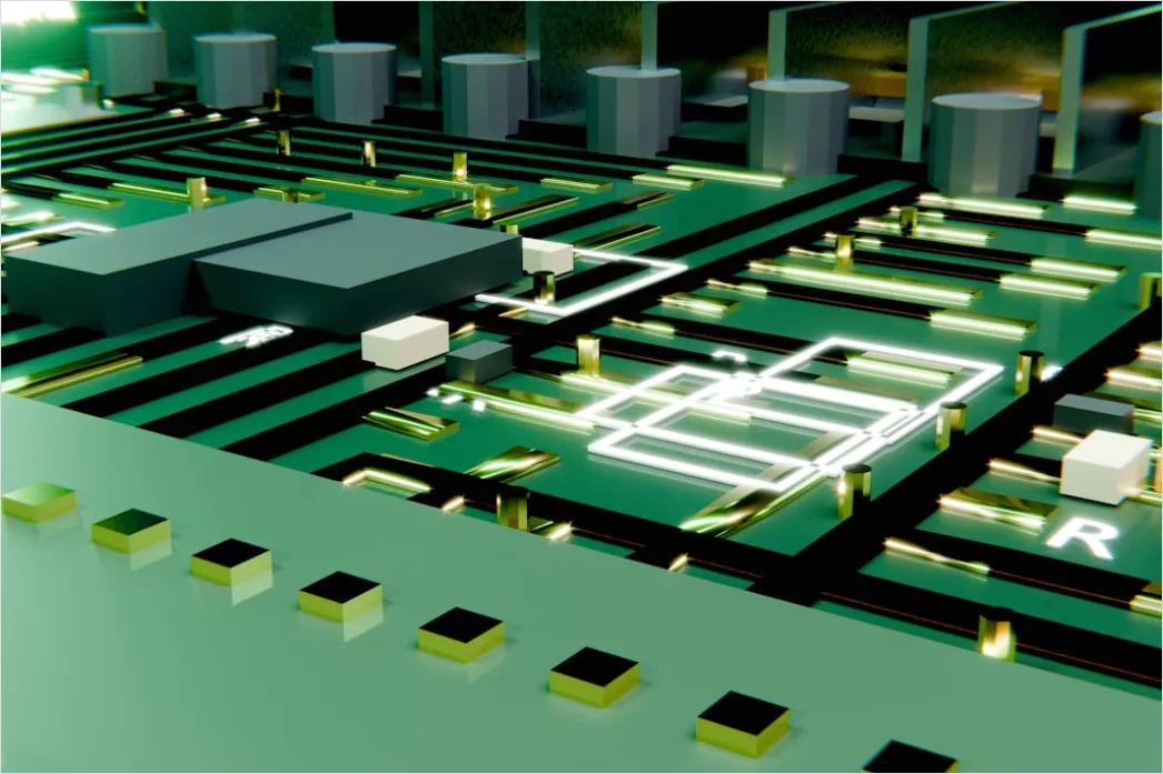 Detail Futuristic Technology Background Abstract Circuit Lines Number 14